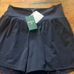 HALARA Women's High Waist Shorts - Navy Blue